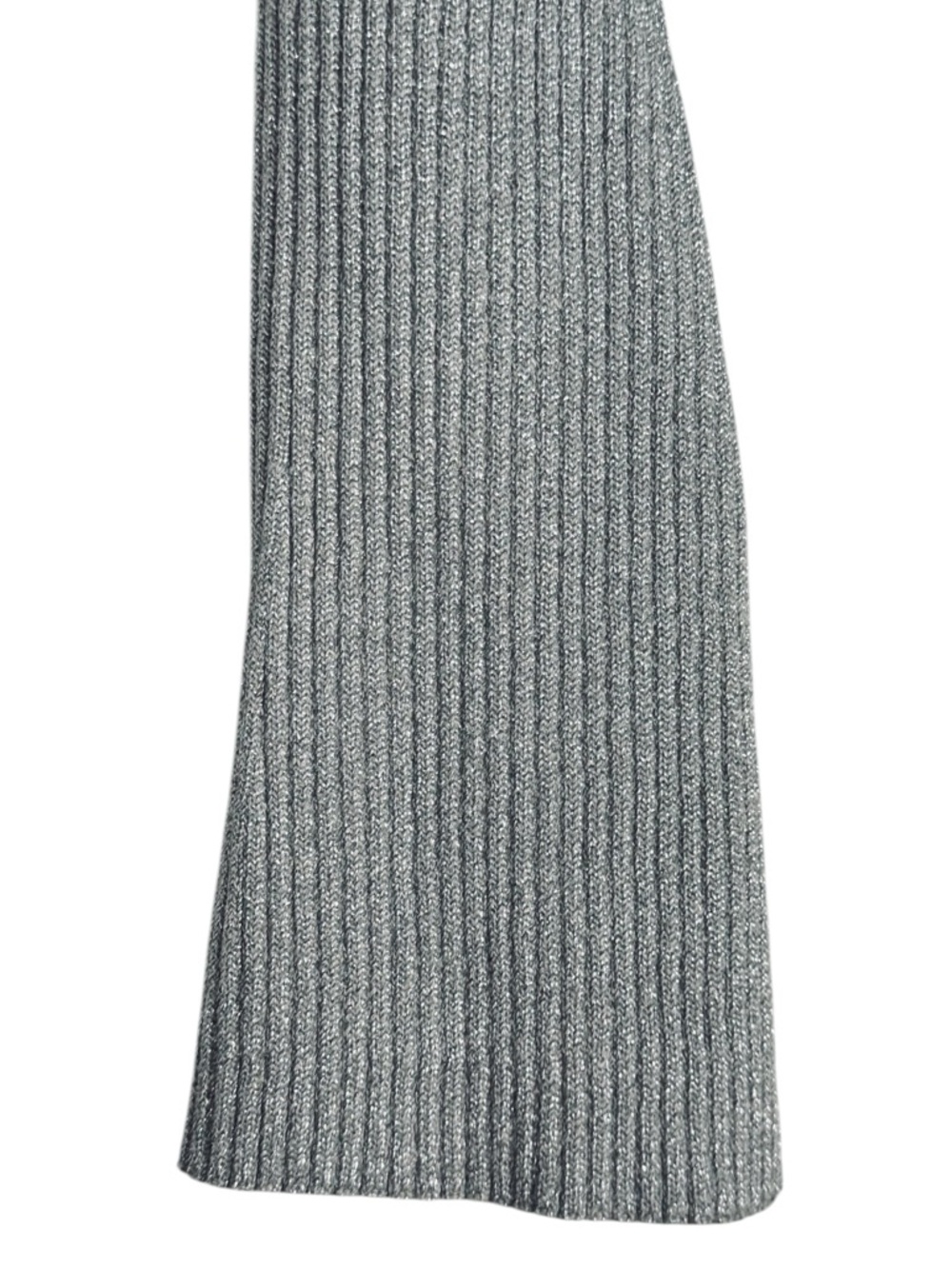H&M Silver Ribbed Metallic Knit Top - Picture 4 of 8